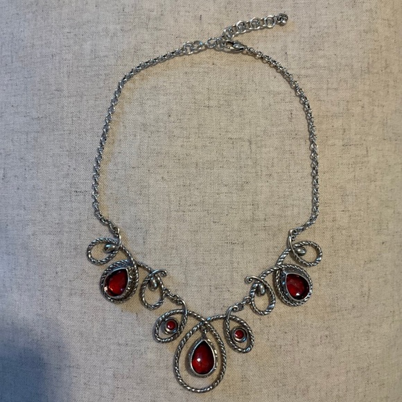 Brighton amber color stone necklace, bracelet, earring set - Picture 4 of 10